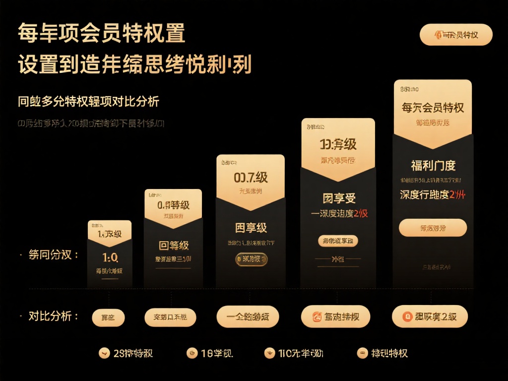 每项会员特权的设置都经过深思熟虑，不同等级享受的福